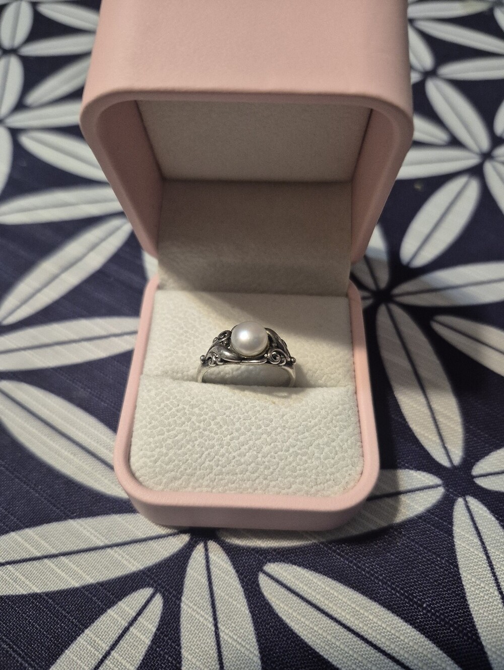 Mother Of Pearl Sterling Silver Ring